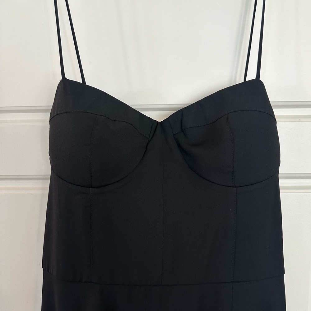 Elegant Black Spaghetti Strap Dress